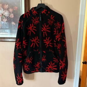 District Vision Men's Black and Red Performance Jacket